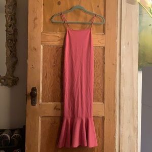 Free Press L Pink Midi Dress